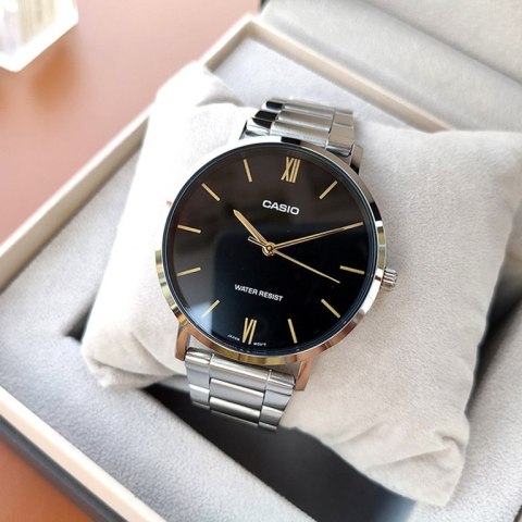 ZEGAREK MĘSKI CASIO MTP-VT01D-1B (zd165f) + BOX ZEGAREK MĘSKI CASIO MTP-VT01D-1B (zd165f) + BOX