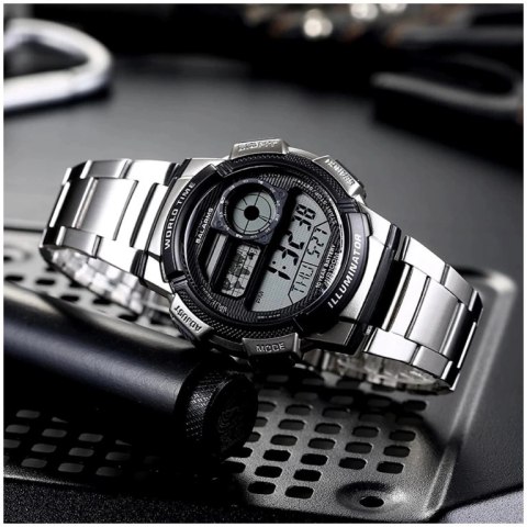 ZEGAREK MĘSKI CASIO AE-1000WD 1A (zd073h) - WORLD TIME + BOX ZEGAREK MĘSKI CASIO AE-1000WD 1A (zd073h) - WORLD TIME + BOX