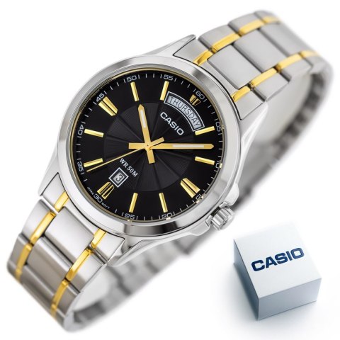 ZEGAREK MĘSKI CASIO MTP-1381G-1A (zd191d) + BOX ZEGAREK MĘSKI CASIO MTP-1381G-1A (zd191d) + BOX