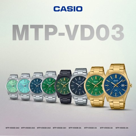 ZEGAREK MĘSKI CASIO MTP-VD03G-1A + BOX ZEGAREK MĘSKI CASIO MTP-VD03G-1A + BOX