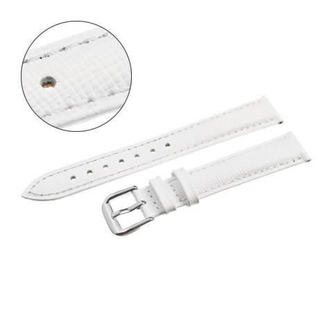 Pasek skórzany do zegarka W95 - biały - 10mm Pasek skórzany do zegarka W95 - biały - 10mm