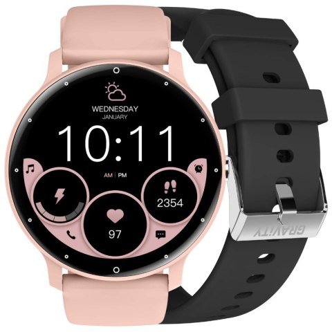 SMARTWATCH UNISEX GRAVITY GT1-5 PRO - ROZMOWY BLUETOOTH, DODATKOWY PASEK (sg027e) SMARTWATCH UNISEX GRAVITY GT1-5 PRO - ROZMOWY BLUETOOTH, DODATKOWY PASEK (sg027e)