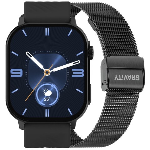 SMARTWATCH UNISEX GRAVITY GT15-1 - ROZMOWY BLUETOOTH, DODATKOWY PASEK (sg029a) SMARTWATCH UNISEX GRAVITY GT15-1 - ROZMOWY BLUETOOTH, DODATKOWY PASEK (sg029a)