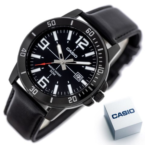 ZEGAREK MĘSKI CASIO MTP-VD01BL-1B (zd169d) + BOX ZEGAREK MĘSKI CASIO MTP-VD01BL-1B (zd169d) + BOX