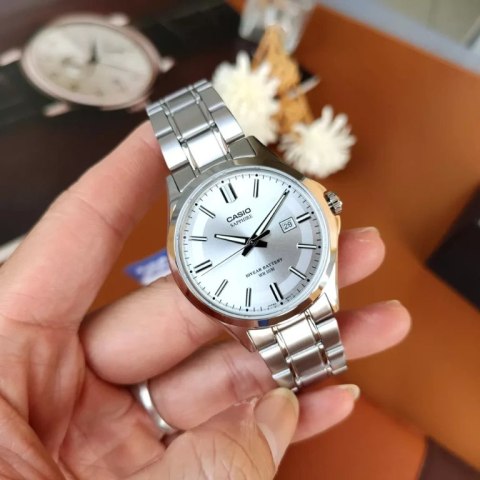 Zegarek Męski Casio MTS-100D-7A+ BOX (zd236b) SZAFIR Zegarek Męski Casio MTS-100D-7A+ BOX (zd236b) SZAFIR