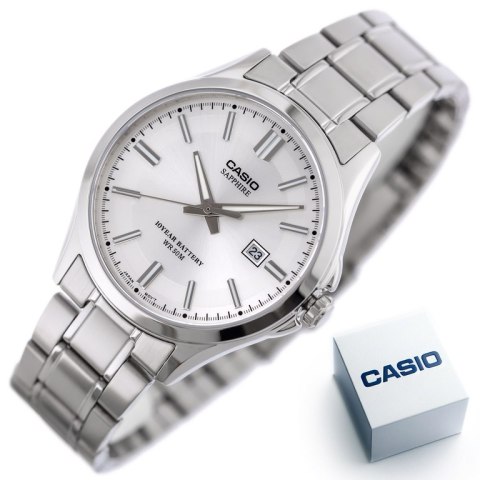 Zegarek Męski Casio MTS-100D-7A+ BOX (zd236b) SZAFIR Zegarek Męski Casio MTS-100D-7A+ BOX (zd236b) SZAFIR