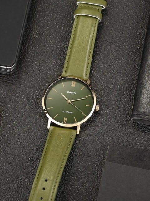 ZEGAREK MĘSKI CASIO MTP-VT01GL-3B + BOX ZEGAREK MĘSKI CASIO MTP-VT01GL-3B + BOX