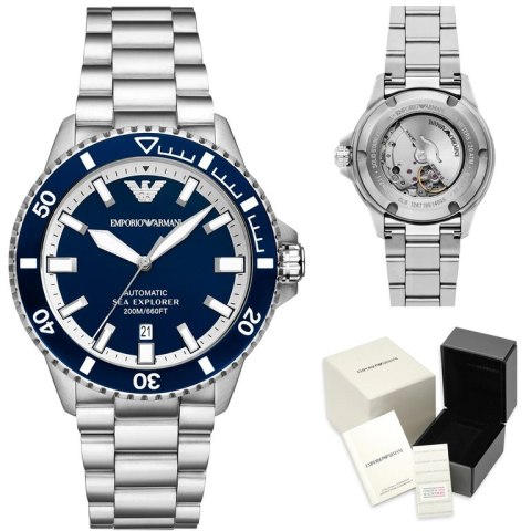 ZEGAREK MĘSKI EMPORIO ARMANI AR60079 Sea Explorer AUTOMATIC (zi110a) + BOX ZEGAREK MĘSKI EMPORIO ARMANI AR60079 Sea Explorer AUTOMATIC (zi110a) + BOX