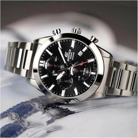 Zegarek Męski Casio EDIFICE Chronograph EFB-710D-1A + BOX Zegarek Męski Casio EDIFICE Chronograph EFB-710D-1A + BOX