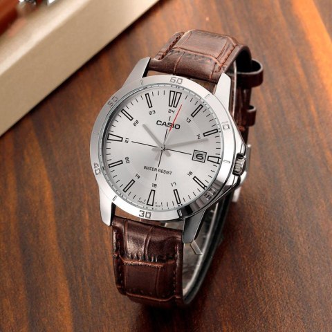 Zegarek Męski Casio MTP-V004L-7CUDF (zd251d) + BOX Zegarek Męski Casio MTP-V004L-7CUDF (zd251d) + BOX