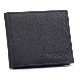 Mały, skórzany portfel męski z systemem RFID - 4U Cavaldi