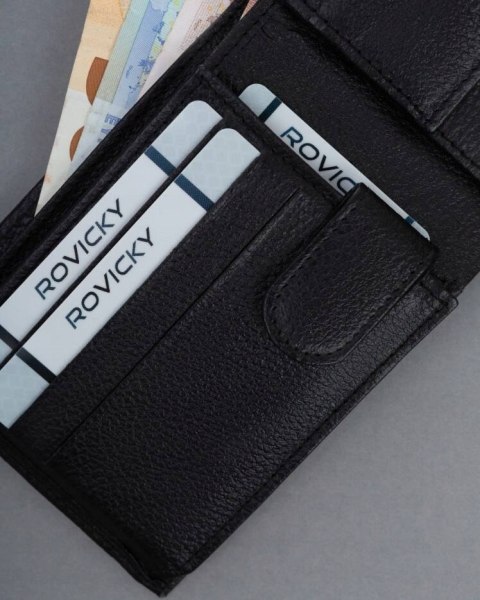 Mały, skórzany portfel męski z systemem RFID - 4U Cavaldi Mały, skórzany portfel męski z systemem RFID - 4U Cavaldi