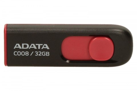 ADATA | C008 | 32 GB | USB 2.0 | Czarny/Czerwony ADATA | C008 | 32 GB | USB 2.0 | Czarny/Czerwony