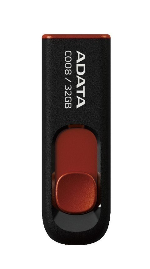 ADATA | C008 | 32 GB | USB 2.0 | Czarny/Czerwony ADATA | C008 | 32 GB | USB 2.0 | Czarny/Czerwony
