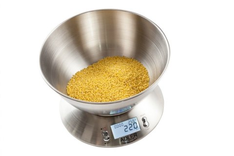 Adler | AD 3134 | Maksymalna waga (pojemność) 5 kg | Ze stali nierdzewnej Adler | AD 3134 | Maksymalna waga (pojemność) 5 kg | Ze stali nierdzewnej