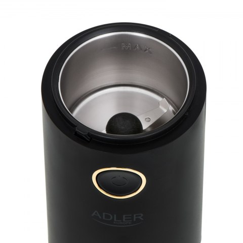 Adler | AD 4446bg | Młynek do kawy | 150 W | Pojemność ziaren kawy 75 g | Liczba filiżanek szt. | Czarny Adler | AD 4446bg | Młynek do kawy | 150 W | Pojemność ziaren kawy 75 g | Liczba filiżanek szt. | Czarny