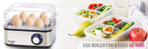 Adler | Bojler do jajek | AD 4486 | Stal nierdzewna | 800 W Adler | Bojler do jajek | AD 4486 | Stal nierdzewna | 800 W