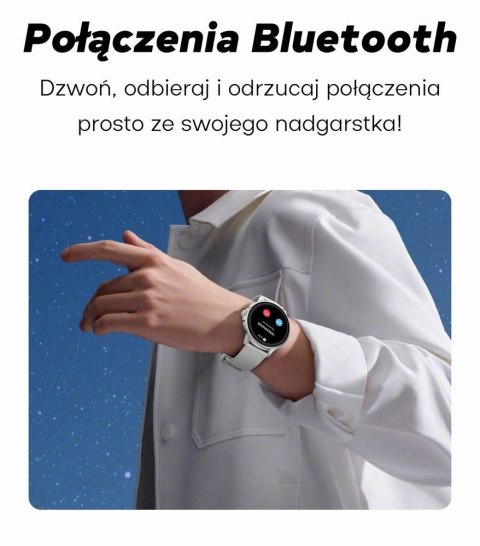 Smartwatch Damski GRAVITY GT12-7 Czarny Pasek Silikonowy + Srebrna Bransoleta Smartwatch Damski GRAVITY GT12-7 Czarny Pasek Silikonowy + Srebrna Bransoleta
