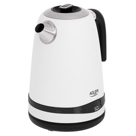 Adler | Czajnik | AD 1295w | Elektryczny | 2200 W | 1,7 L | Stal nierdzewna | Podstawa obrotowa 360° | Biały Adler | Czajnik | AD 1295w | Elektryczny | 2200 W | 1,7 L | Stal nierdzewna | Podstawa obrotowa 360° | Biały