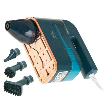 Adler | Odkurzacz parowy | AD 7050 | Moc 1200 W | Ciśnienie pary 3,5 bar | Pojemność zbiornika na wodę 0,12 L | Zielony/Niebiesk Adler | Odkurzacz parowy | AD 7050 | Moc 1200 W | Ciśnienie pary 3,5 bar | Pojemność zbiornika na wodę 0,12 L | Zielony/Niebiesk