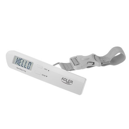 Adler | Travel Luggage Scale | AD 8191 | Maksymalna waga (udźwig) 50 kg | Dokładność 10 g | Szary Adler | Travel Luggage Scale | AD 8191 | Maksymalna waga (udźwig) 50 kg | Dokładność 10 g | Szary