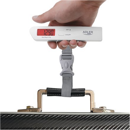 Adler | Travel Luggage Scale | AD 8191 | Maksymalna waga (udźwig) 50 kg | Dokładność 10 g | Szary Adler | Travel Luggage Scale | AD 8191 | Maksymalna waga (udźwig) 50 kg | Dokładność 10 g | Szary