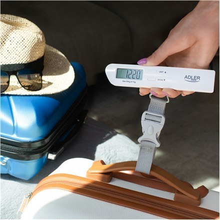 Adler | Travel Luggage Scale | AD 8191 | Maksymalna waga (udźwig) 50 kg | Dokładność 10 g | Szary Adler | Travel Luggage Scale | AD 8191 | Maksymalna waga (udźwig) 50 kg | Dokładność 10 g | Szary