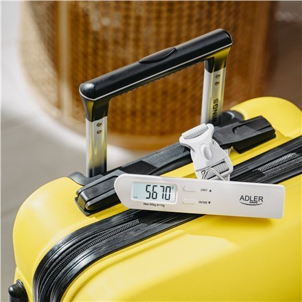 Adler | Travel Luggage Scale | AD 8191 | Maksymalna waga (udźwig) 50 kg | Dokładność 10 g | Szary Adler | Travel Luggage Scale | AD 8191 | Maksymalna waga (udźwig) 50 kg | Dokładność 10 g | Szary