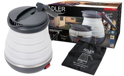 Adler | Travel kettle | AD 1279 | Electric | 750 W | 0.6 L | Silicon | White Adler | Travel kettle | AD 1279 | Electric | 750 W | 0.6 L | Silicon | White