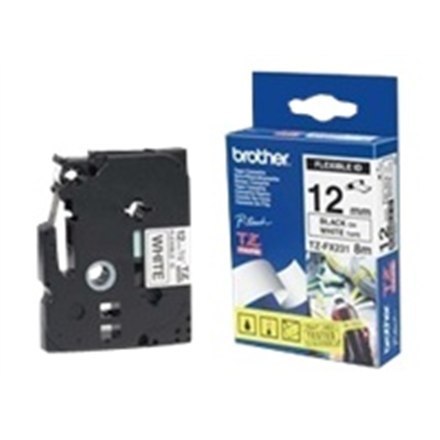 Brother | FX231 | Flexible ID tape | Thermal | Black on white | Roll (1.2 cm x 8 m) Brother | FX231 | Flexible ID tape | Thermal | Black on white | Roll (1.2 cm x 8 m)