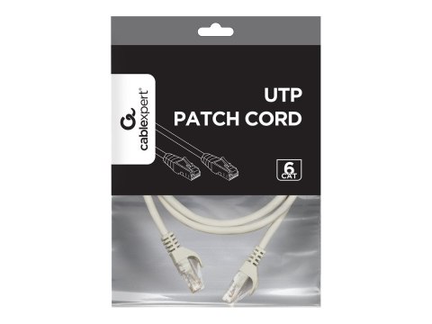 Cablexpert UTP Cat6 Patch cord, grey, 1 m Cablexpert UTP Cat6 Patch cord, grey, 1 m