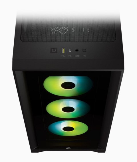 Corsair | Tempered Glass Mid-Tower ATX Case | iCUE 4000X RGB | Side window | Mid-Tower | Black | Power supply included No | ATX Corsair | Tempered Glass Mid-Tower ATX Case | iCUE 4000X RGB | Side window | Mid-Tower | Black | Power supply included No | ATX