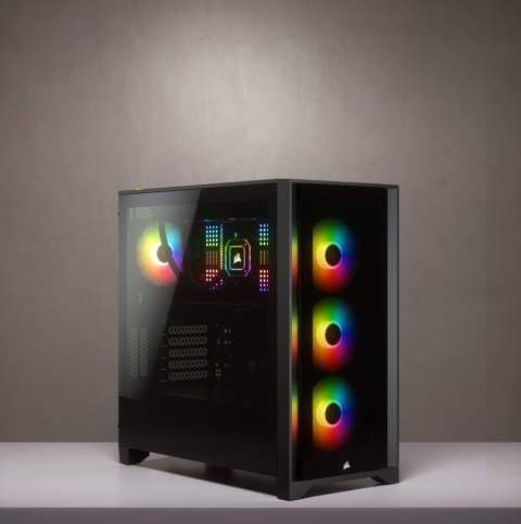 Corsair | Tempered Glass Mid-Tower ATX Case | iCUE 4000X RGB | Side window | Mid-Tower | Black | Power supply included No | ATX Corsair | Tempered Glass Mid-Tower ATX Case | iCUE 4000X RGB | Side window | Mid-Tower | Black | Power supply included No | ATX
