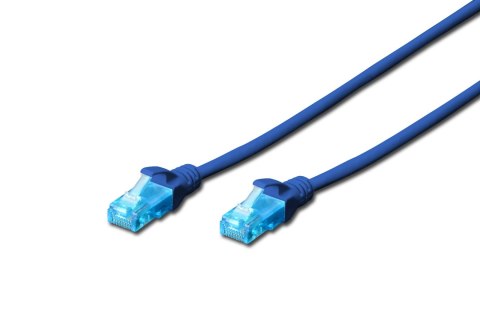 Digitus | CAT 5e | Kabel krosowy | Skrętka nieekranowana (UTP) | Męski | RJ-45 | Męski | RJ-45 | Niebieski | 0,5 m Digitus | CAT 5e | Kabel krosowy | Skrętka nieekranowana (UTP) | Męski | RJ-45 | Męski | RJ-45 | Niebieski | 0,5 m