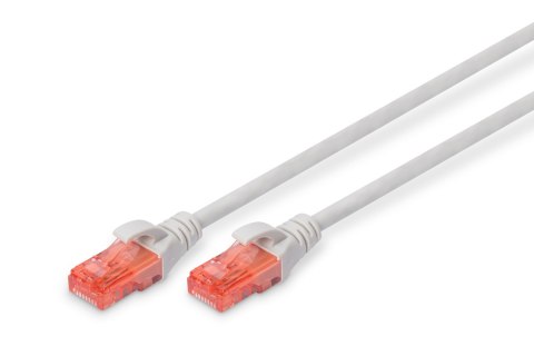 Digitus | CAT 6e | Kabel krosowy | Skrętka nieekranowana (UTP) | Męski | RJ-45 | Męski | RJ-45 | Szary | 0,5 m Digitus | CAT 6e | Kabel krosowy | Skrętka nieekranowana (UTP) | Męski | RJ-45 | Męski | RJ-45 | Szary | 0,5 m