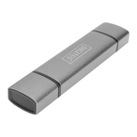 DIGITUS Podwójny czytnik kart Hub USB-C / USB 3.0, OTG | Digitus | Czytnik kart - USB 3.0/USB-C | DA-70886 DIGITUS Podwójny czytnik kart Hub USB-C / USB 3.0, OTG | Digitus | Czytnik kart - USB 3.0/USB-C | DA-70886
