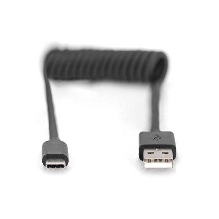 Digitus | Kabel USB-C | Męski | 24-pinowy USB-C | Męski | Czarny | 4-pinowy USB Typ A | 1 m Digitus | Kabel USB-C | Męski | 24-pinowy USB-C | Męski | Czarny | 4-pinowy USB Typ A | 1 m