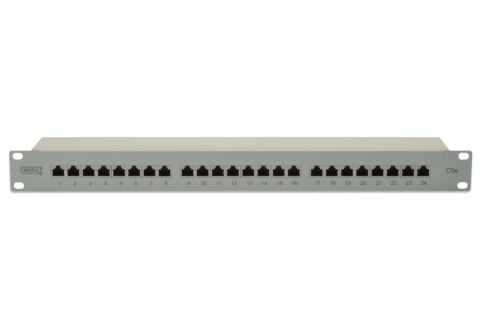 Digitus | Patch Panel | DN-91524S | Biały | Kategoria: CAT 5e; Porty: 24 x RJ45; Wytrzymałość: 7,7 kg; Siła wkładania: maks. 30 Digitus | Patch Panel | DN-91524S | Biały | Kategoria: CAT 5e; Porty: 24 x RJ45; Wytrzymałość: 7,7 kg; Siła wkładania: maks. 30