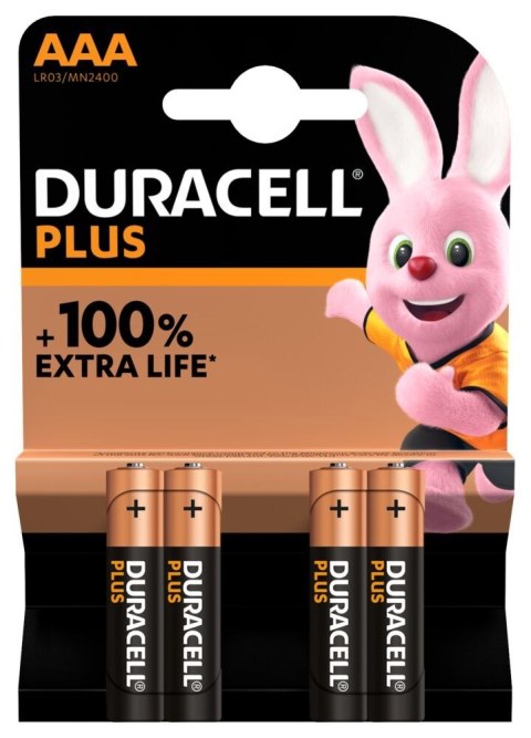 Duracell | AAA | Alkaliczna | 4 szt. | Plus MN2400 Duracell | AAA | Alkaliczna | 4 szt. | Plus MN2400