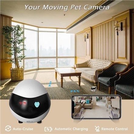 Enabot | EBO SE | Robot - IP Kamera | Kompaktowy | 16GB pamięci zewnętrznej, obsługa maksymalnie 256GB Enabot | EBO SE | Robot - IP Kamera | Kompaktowy | 16GB pamięci zewnętrznej, obsługa maksymalnie 256GB