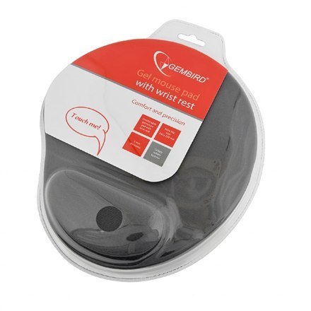 Gembird | MP-GEL-GR Żelowa podkładka pod mysz z podpórką pod nadgarstek, szara Wygodna | Żelowa podkładka pod mysz | Szara Gembird | MP-GEL-GR Żelowa podkładka pod mysz z podpórką pod nadgarstek, szara Wygodna | Żelowa podkładka pod mysz | Szara