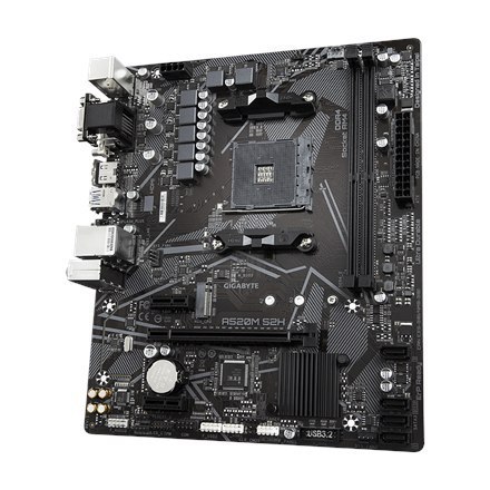 Gigabyte | A520M S2H 1.0 | Rodzina procesorów AMD | Gniazdo procesora AM4 | DDR4 DIMM | Gniazda pamięci 2 | Chipset AMD A | Micr Gigabyte | A520M S2H 1.0 | Rodzina procesorów AMD | Gniazdo procesora AM4 | DDR4 DIMM | Gniazda pamięci 2 | Chipset AMD A | Micr