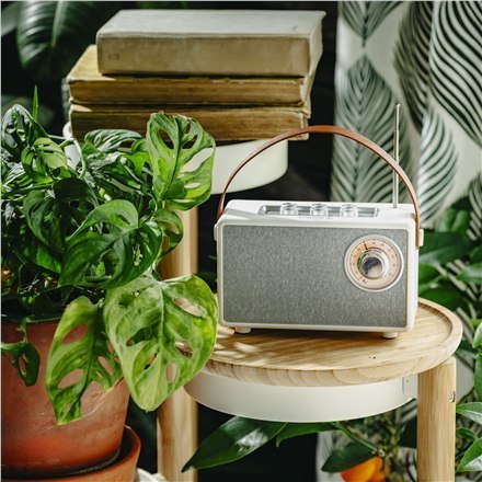 Głośnik z radiem | CR 1902 W | 5 W | Bluetooth | Biały | Połączenie bezprzewodowe Głośnik z radiem | CR 1902 W | 5 W | Bluetooth | Biały | Połączenie bezprzewodowe