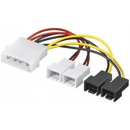 Goobay | Adapter zasilania wentylatora | Męski | 4 PIN zasilania wewnętrznego | Męski | 3 pin zasilania wewnętrznego 5V | 3 pin Goobay | Adapter zasilania wentylatora | Męski | 4 PIN zasilania wewnętrznego | Męski | 3 pin zasilania wewnętrznego 5V | 3 pin