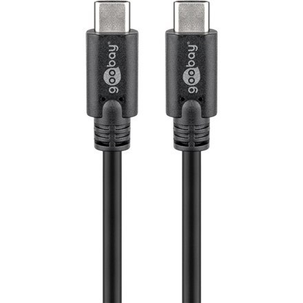 Goobay | Kabel USB-C | Męski | 24-pinowy USB-C | Męski | Czarny | 24-pinowy USB-C | 0,5 m Goobay | Kabel USB-C | Męski | 24-pinowy USB-C | Męski | Czarny | 24-pinowy USB-C | 0,5 m