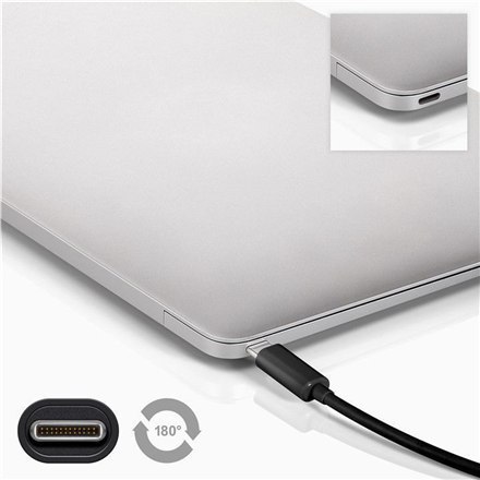 Goobay | Kabel USB-C | Męski | 9-pinowy USB typu A | Męski | Czarny | 24-pinowy USB-C | 2 m Goobay | Kabel USB-C | Męski | 9-pinowy USB typu A | Męski | Czarny | 24-pinowy USB-C | 2 m