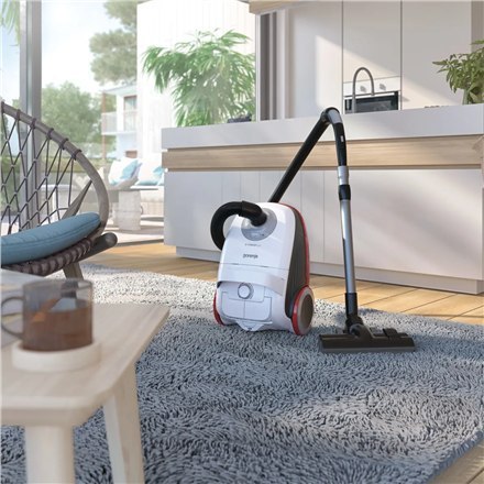Gorenje | VCEA21GPLW | Odkurzacz | Workowy | Moc 700 W | Pojemność na kurz 3 L | Biały Gorenje | VCEA21GPLW | Odkurzacz | Workowy | Moc 700 W | Pojemność na kurz 3 L | Biały