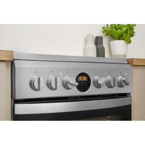 INDESIT | Kuchenka | IS5V8CHX/E | Typ płyty Vitroceramic | Typ piekarnika Electric | Stal nierdzewna | Szerokość 50 cm | Grillow INDESIT | Kuchenka | IS5V8CHX/E | Typ płyty Vitroceramic | Typ piekarnika Electric | Stal nierdzewna | Szerokość 50 cm | Grillow