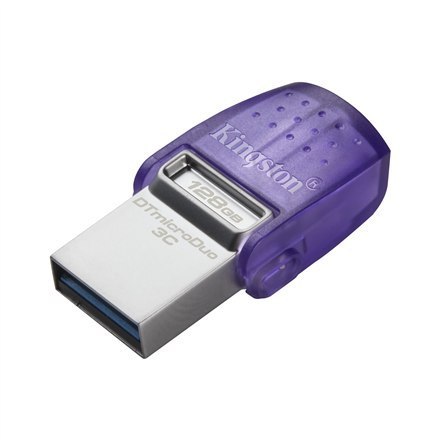 Kingston | DataTraveler | DT Micro Duo 3C | 128 GB | USB Type-C i Type-A | Fioletowy Kingston | DataTraveler | DT Micro Duo 3C | 128 GB | USB Type-C i Type-A | Fioletowy