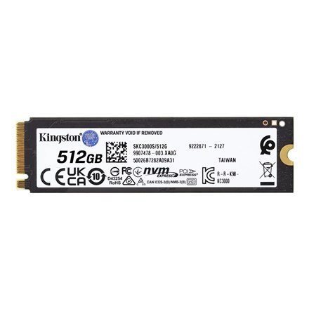 Kingston KC3000 512GB PCIe 4.0 SSD Kingston KC3000 512GB PCIe 4.0 SSD